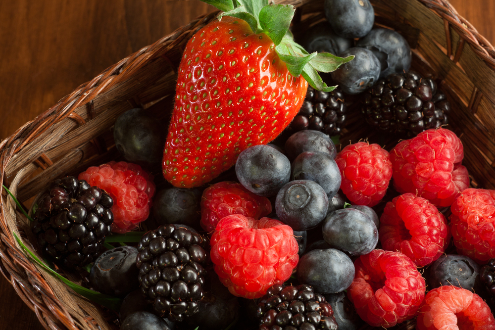Antioxidant-rich berries